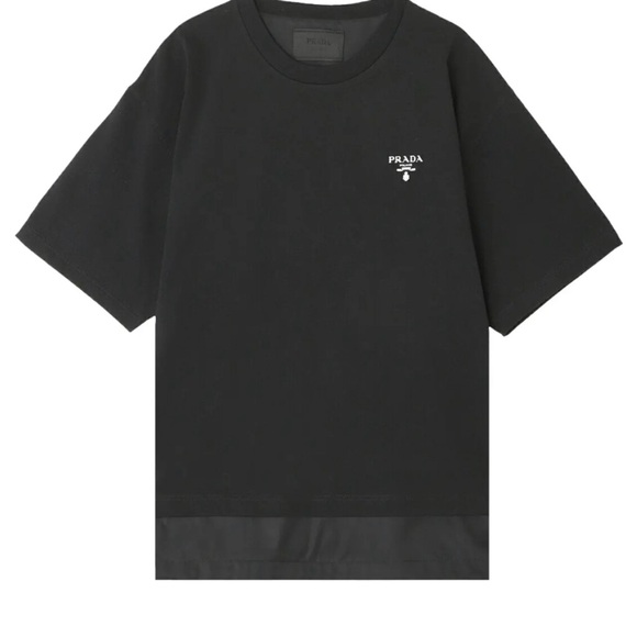 Prada logo re-nylon jersey Men's Tee - Picture 1 of 6